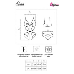 Livco Corsetti Fashion - Body Hawain Lc 90665 Noir L/Xl